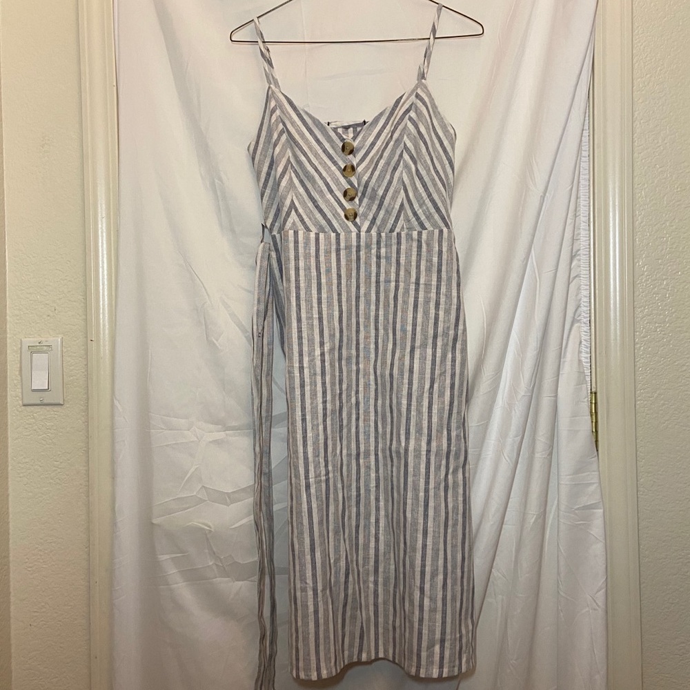 Banana Republic blue striped dress